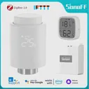 SONOFF TRVZB Zigbee Термостатический радиаторный клапан LED/LCD дисплей Радиатор умного дома через EweLink Работа с Google Home Alexa