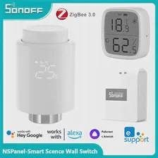 SONOFF TRVZB Zigbee Термостатический радиаторный клапан Smart Home eWeLink App Control Temperature Heater Работает с Alexa Google Home