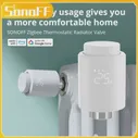 6ШТ SONOFF Trvzb Zigbee Термостатический Радиатор Вентиляции Умный Дом Защита От Замерзания Дистанционное Групповое Управление Через Ewelink Alexa