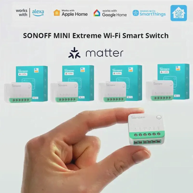 1-8 Шт. SONOFF MINIR4M MINI Breaker Extreme WiFi Умный Домашний Выключатель Модуль Автоматизации Отсоединения Реле для Alexa Google Home ESP32