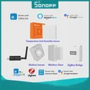 SONOFF ZigBee датчик температуры и влажности / ZB ключ-E E-WeLink Поддержка управления Alexa Google Home SONOFF Bridge Pro