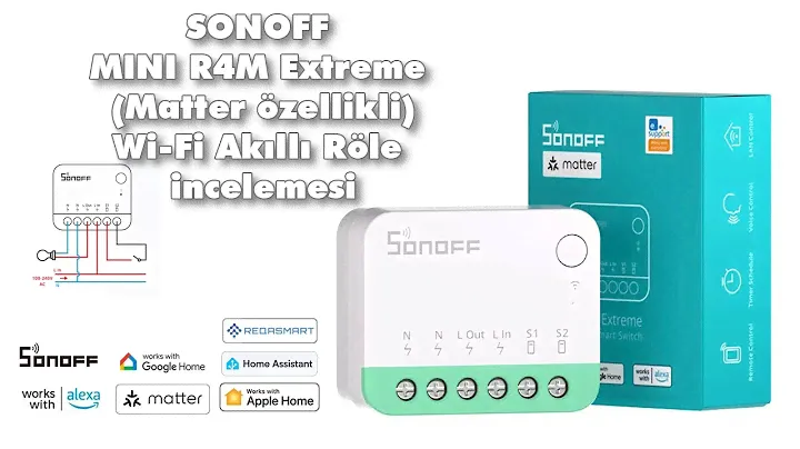 Sonoff MiniR4M Extreme matter özellikli Wifi akıllı röle incelemesi