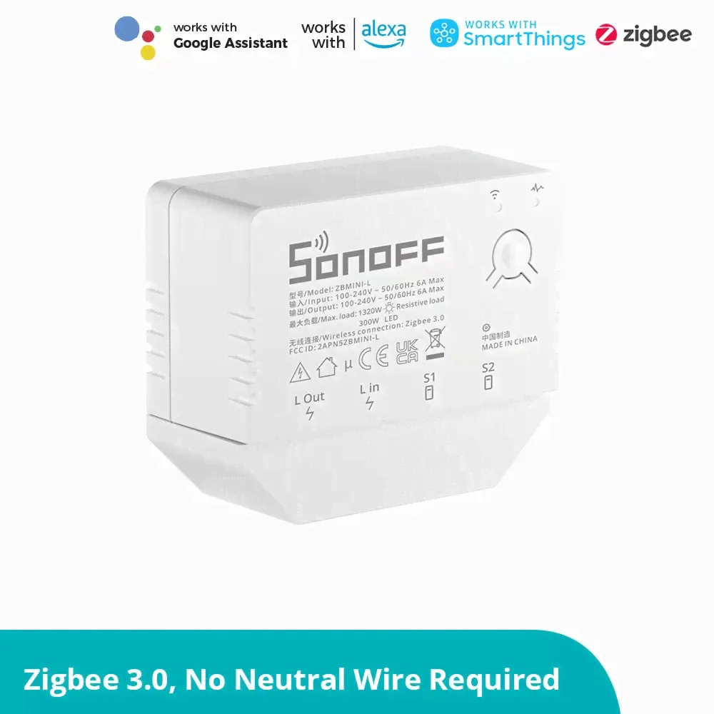 SONOFF ZBMINI-L Zigbee 3.0 Интелигентен Превключвател