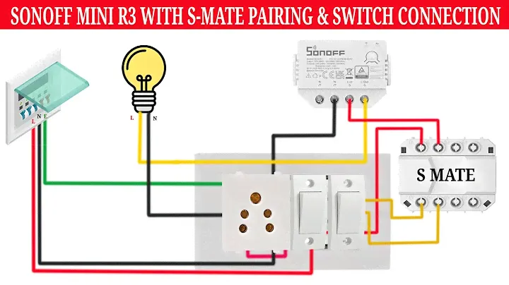 Sonoff Smate adding with Sonoff Mini R3 sub device setup, wiring connection for Retro switch Part 5