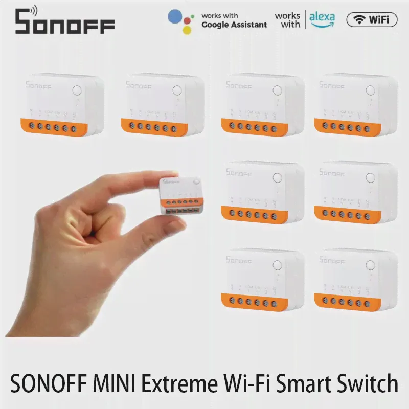 SONOFF MINIR4 Wi-Fi Smart Switch 10A MINI Extreme Модуль реле умного дома Дистанционное голосовое управление для Alice Google Assistant Alexa