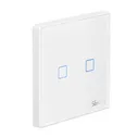 Sonoff T2EU2C-RF 433MHz Wireless RF Remote - накладной 2х-кнопочный сенсорный радио-выключатель