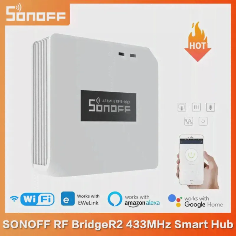 Sonoff Bridger2 Wi -Fi 433mhz RF Беспроводной контроллер Ewelink приложение удаленное управление.-0