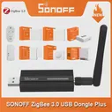 🛍 SONOFF ZB Dongle-P Zigbee 3,0 USB Dongle Plus Zigbee2MQTT беспроводной анализатор шлюза Zigbee USB ЗАХВАТ интерфейса с антенной