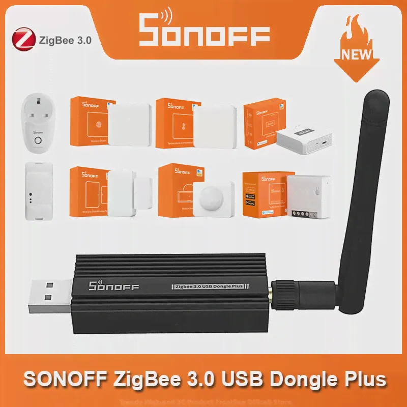 🛍 SONOFF ZB Dongle-P Zigbee 3,0 USB Dongle Plus Zigbee2MQTT беспроводной анализатор шлюза Zigbee USB ЗАХВАТ интерфейса с антенной-0