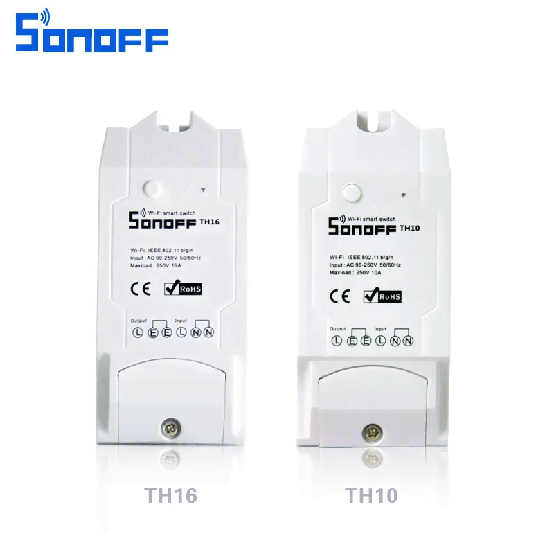 Беспроводной WiFi выключатель термостат Sonoff TH 10/16-2