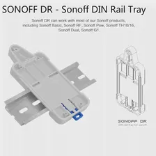 🛍 DIN-рейка Sonoff DR-Sonoff, 2 шт., поднос для Sonoff Basic RF PowTH1016 Dual G1, для переключателей на DIN-рейку