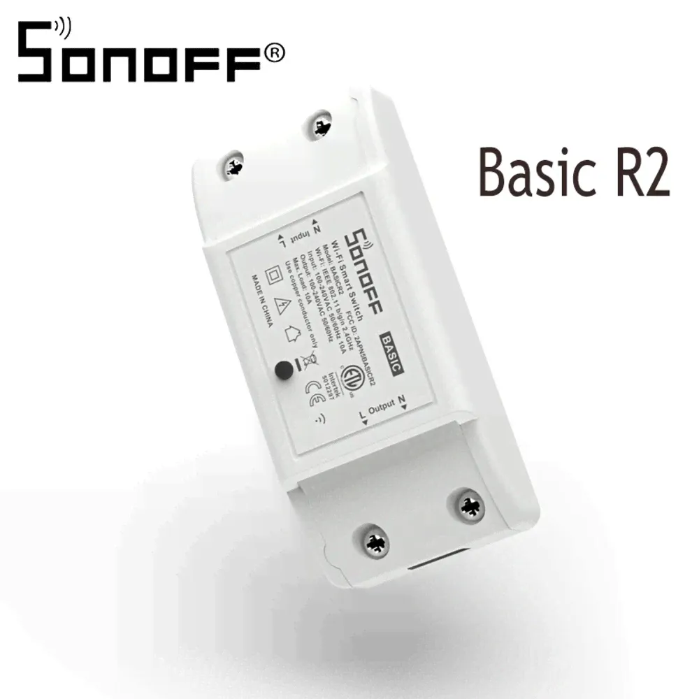 Умный выключатель Sonoff Basic R2 Wi-Fi Smart Switch (10A, 220V)-1