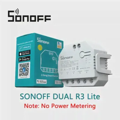 Sonoff DualR3 Lite Wi-Fi реле 2-х канальное без мониторинга-0