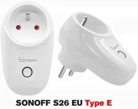 Умная розетка WiFI Sonoff S26 R2 TPE(FR), eWeLink, 10а